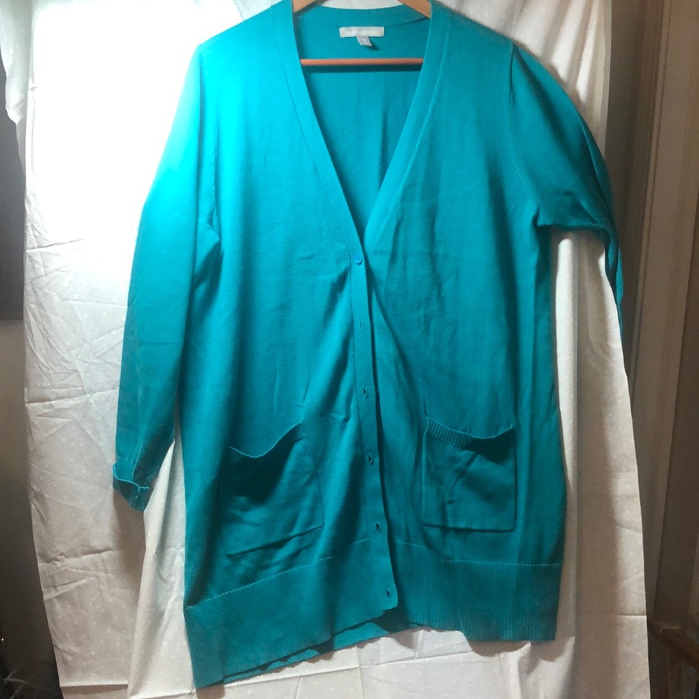 Woman Within Long Cardigan Sweater